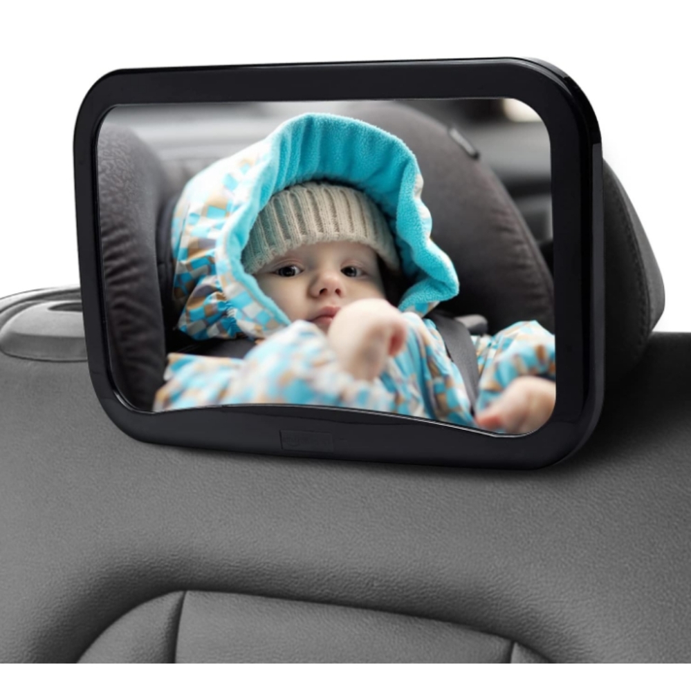 Amazon Basics Safety Car Seat Mirror for Rear Facing Infant #New